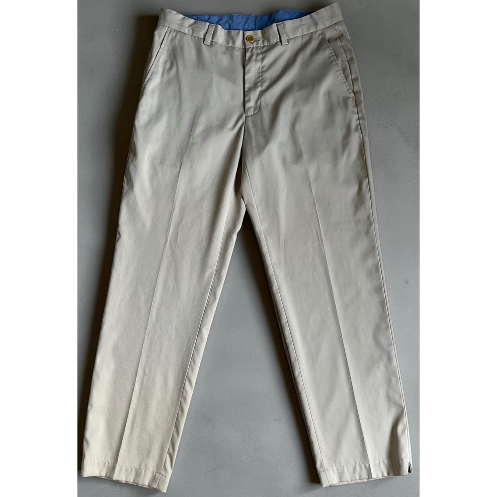Brooks Brothers Mens Performance Chino Pants Khaki Tan Stretch 33x30